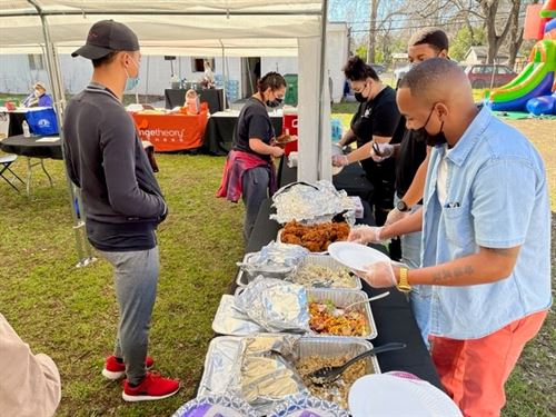 Bethel AME Church serving excellent food! Thank you!