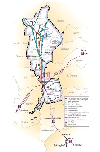 map of potential north valley rail